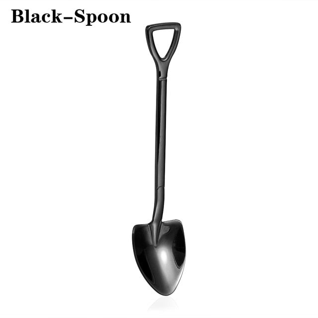 Hot Shovel Shape Ice Cream Spoon&Fork Tool Kitchen Accessories
