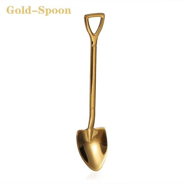 Hot Shovel Shape Ice Cream Spoon&Fork Tool Kitchen Accessories