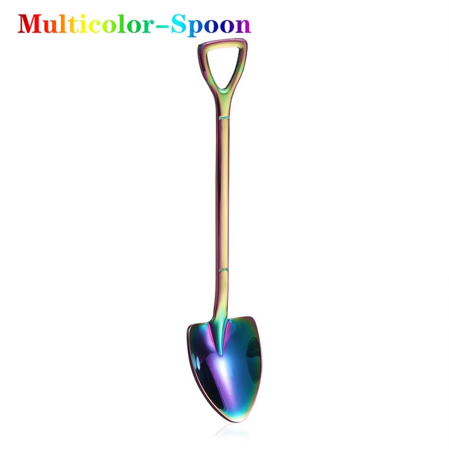 Hot Shovel Shape Ice Cream Spoon&Fork Tool Kitchen Accessories