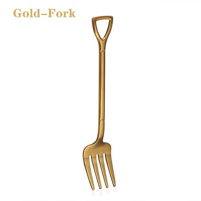 Hot Shovel Shape Ice Cream Spoon&Fork Tool Kitchen Accessories