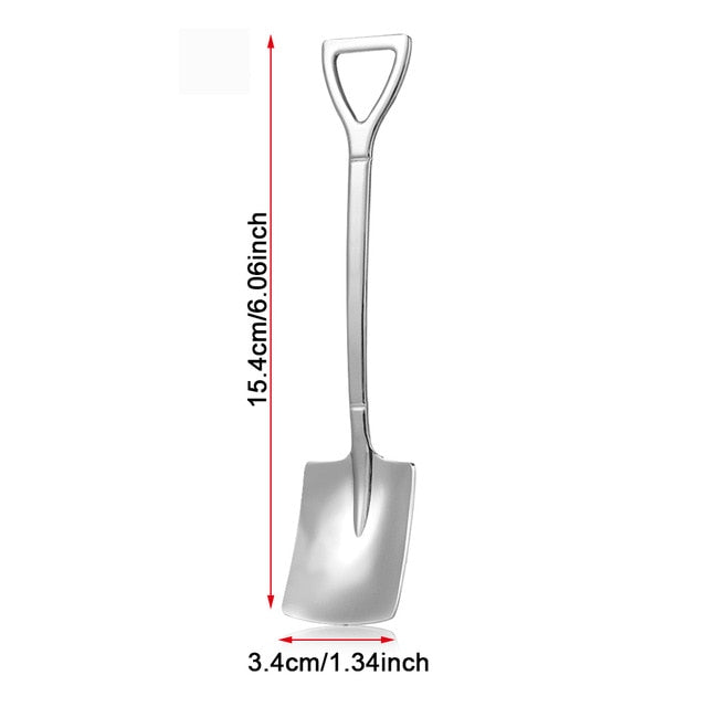 Hot Shovel Shape Ice Cream Spoon&Fork Tool Kitchen Accessories