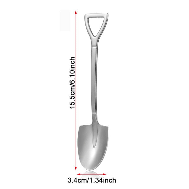 Hot Shovel Shape Ice Cream Spoon&Fork Tool Kitchen Accessories