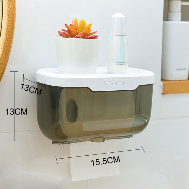 Waterproof Toilet Paper Holder Creative Paper Towels Holder For Kitchen Bathroom