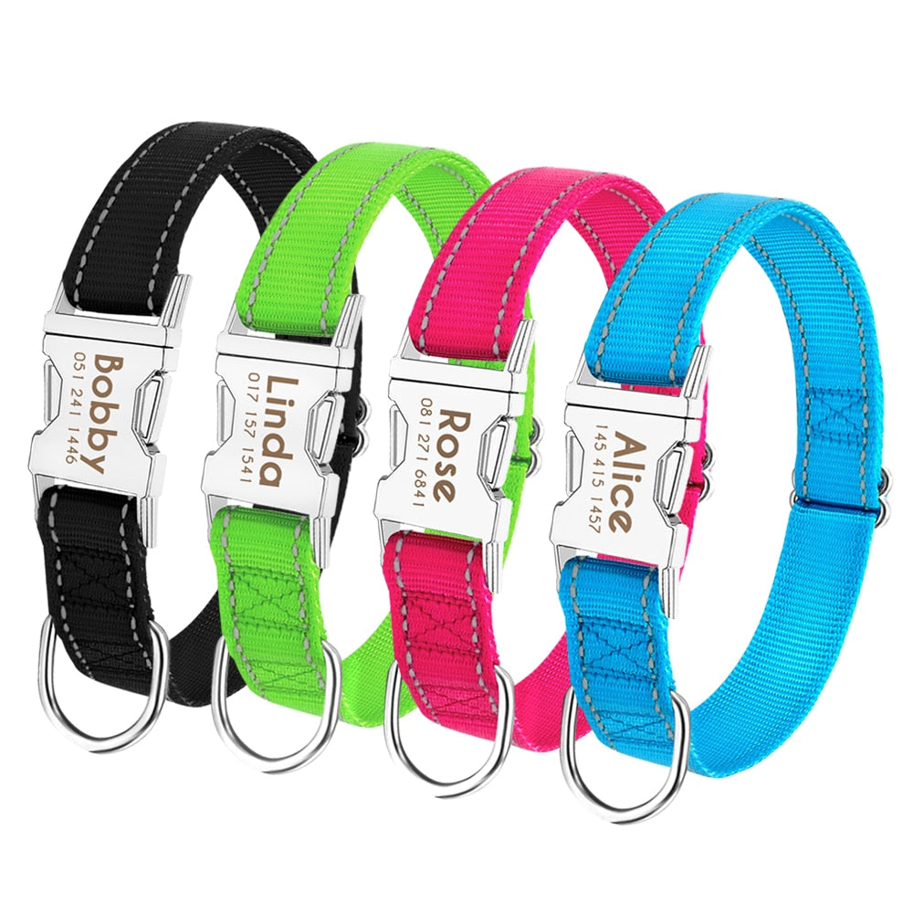 Personalized Pet Collar Reflective - GigaWorldStore
