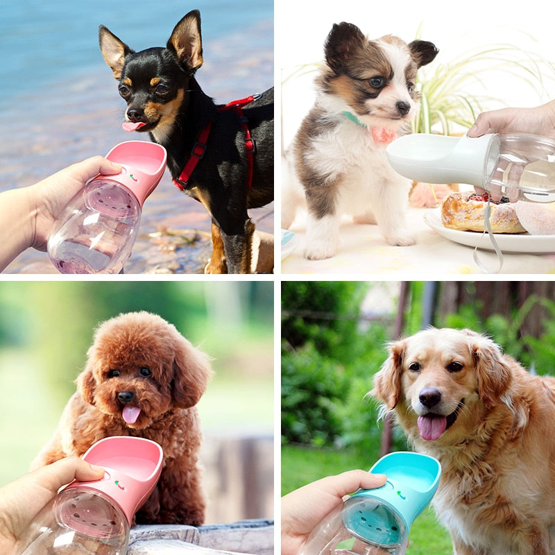 Portable Pet Dog Water Bottle Travel Puppy Cat Drinking Bowl - GigaWorldStore